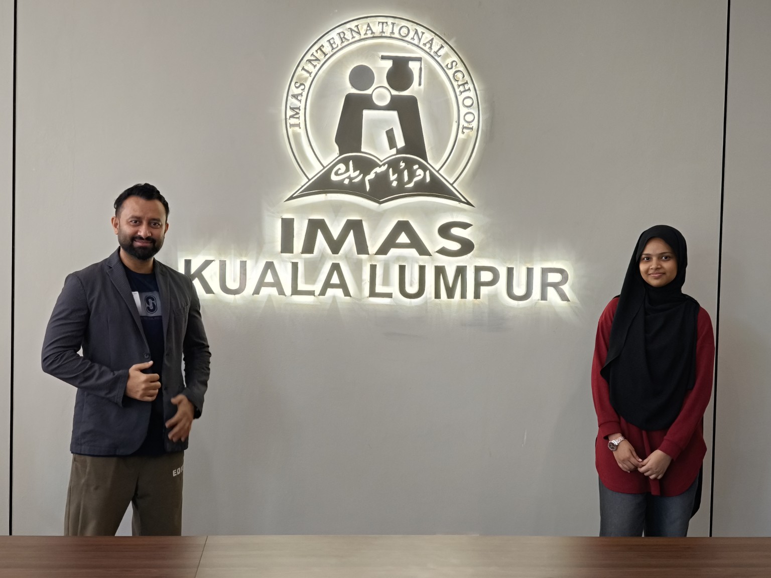 Overseas Highway Kids representatives visiting IMAS International School in Kuala Lumpur
